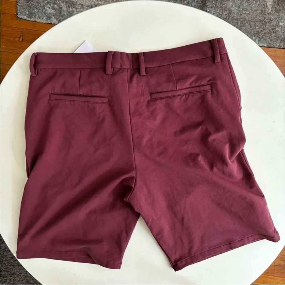 Swet Tailor Men’s 9” Everyday Chino Short Oxblood Red Size 34 New